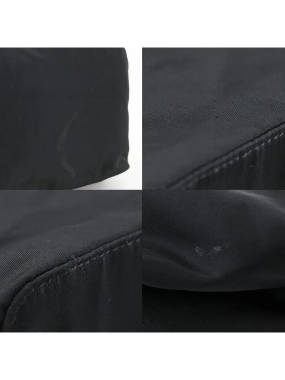 Prada Nylon Plastic Black Handbag
